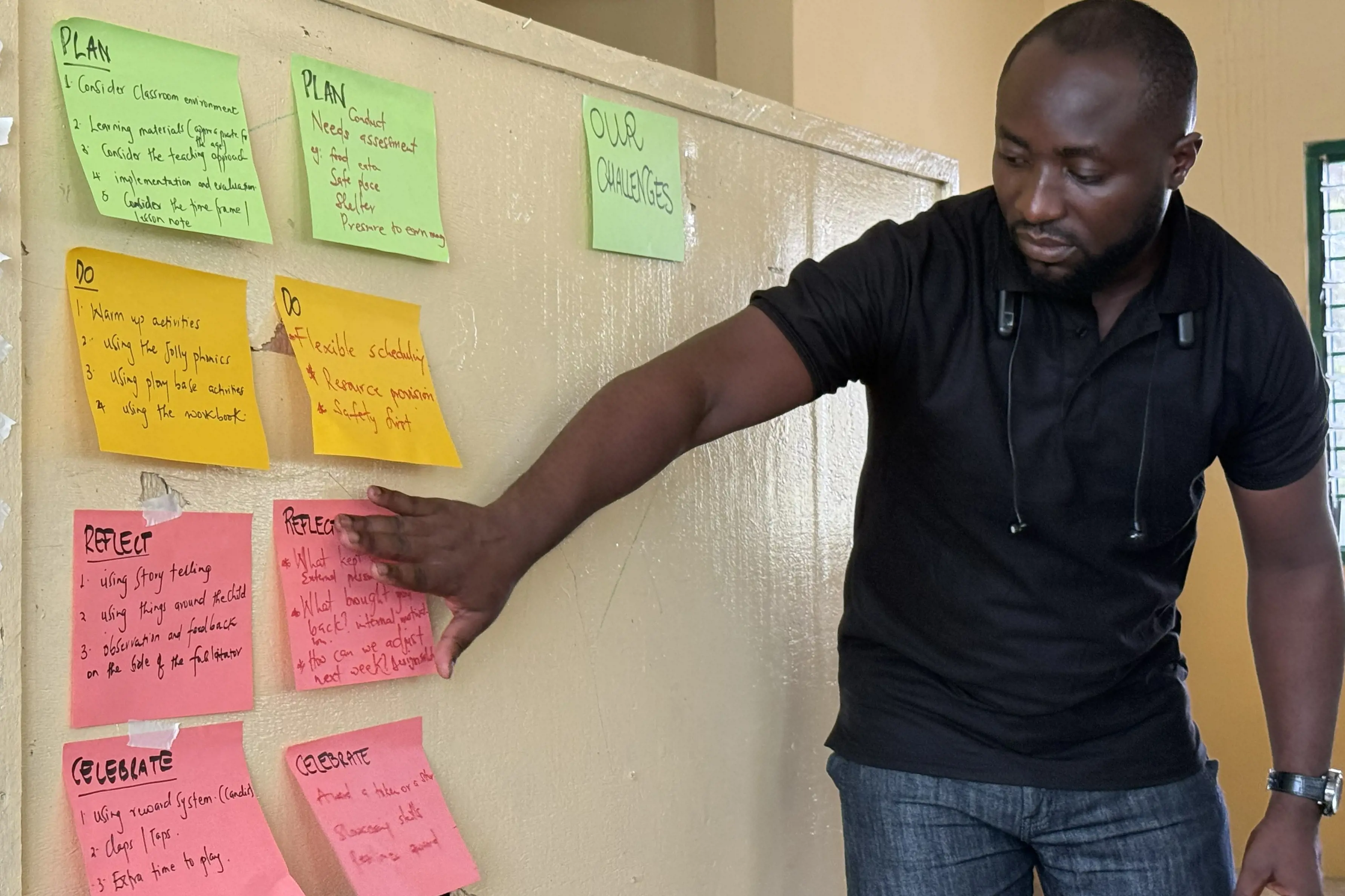 A participant of one of the trainings conducted by PH Zurich at Chance for Children in Ghana.