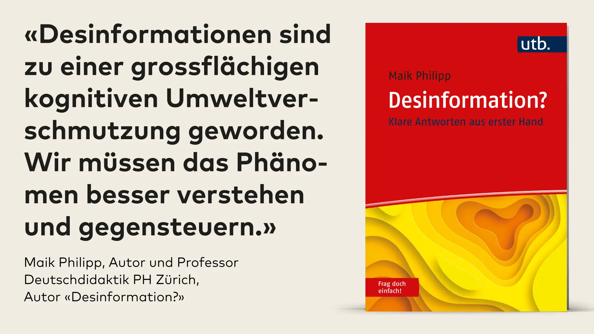 Publikation Desinformation von Maik Philipp