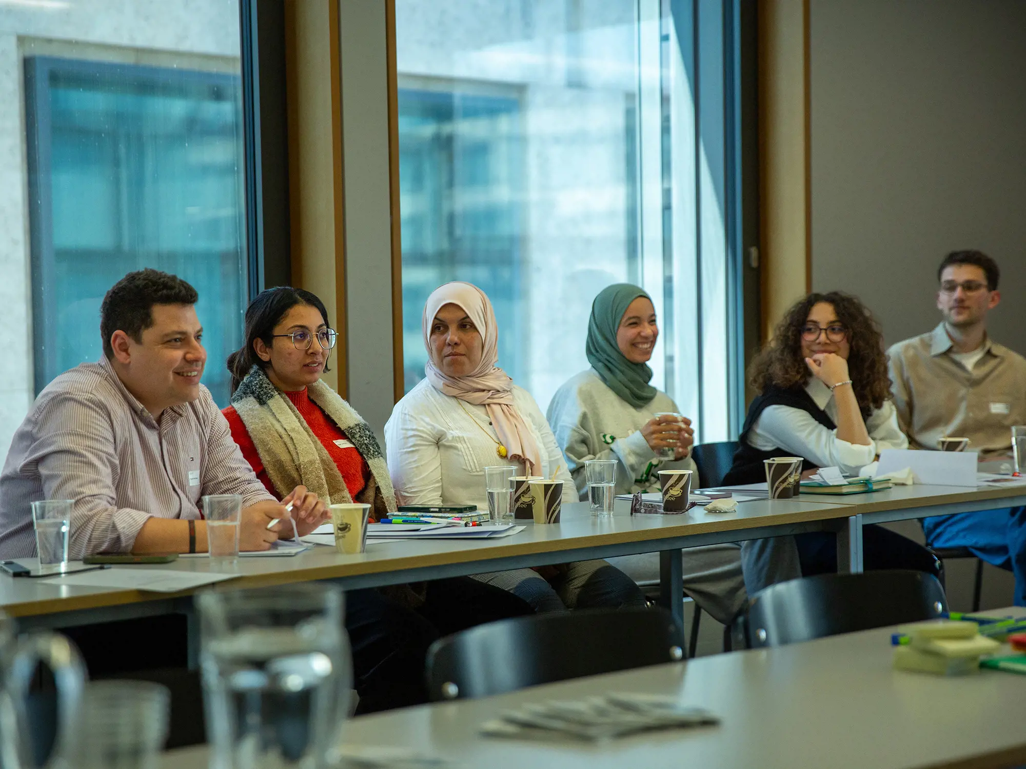 FOYER delegation members at a workshop
