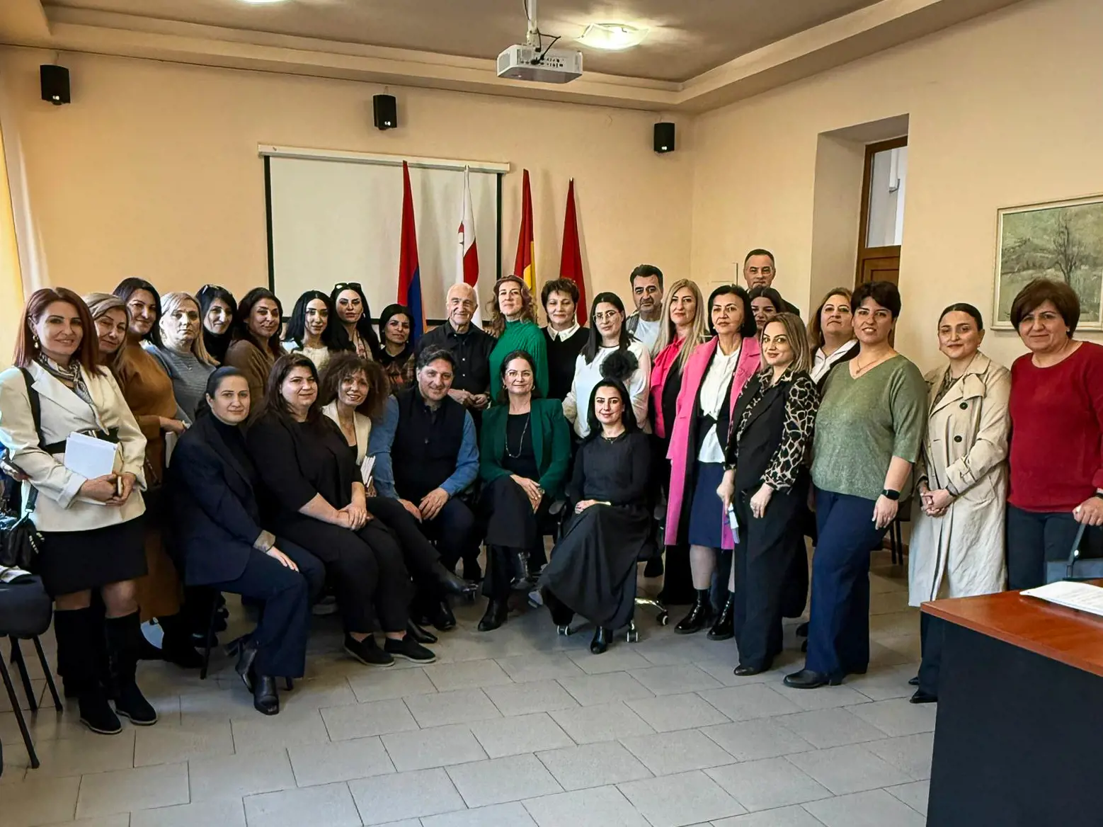 The participants of the closing conference of BTBF at the Khachatur Abovyan Armenian State Pedagogical University.