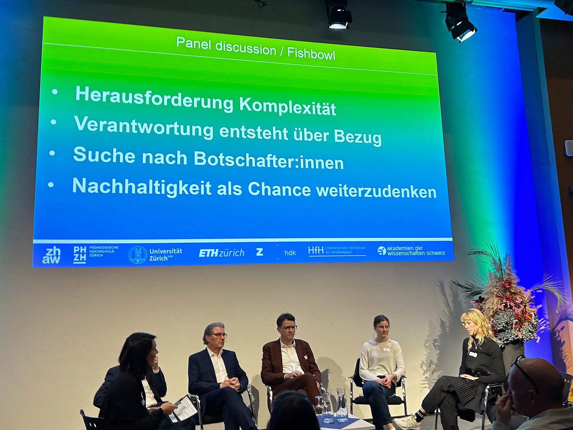 PHZH-Rektor Heinz Rhyn am Sustainable University Day in Zürich.