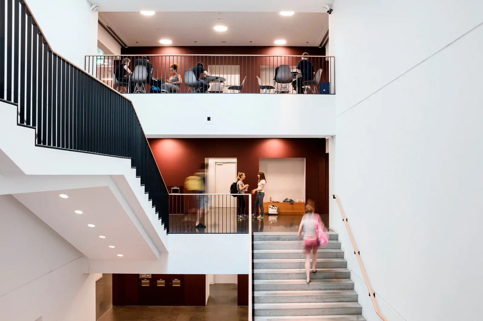 Staircase in the LAB building of the PH Zurich